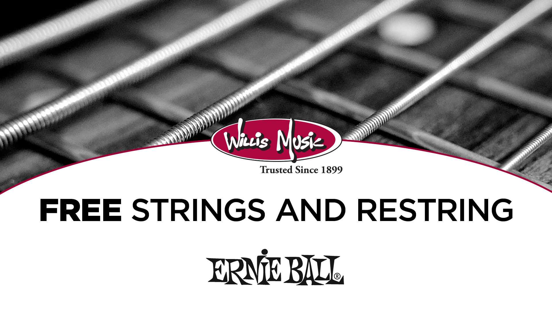 Free Strings and restring Event Ernie Ball
