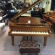 Steinway Model B (Satin Walnut) Pre-owned front view with bench