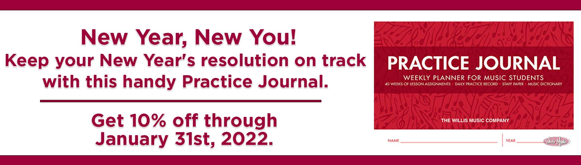 Special Pricing on Practice Journal Banner