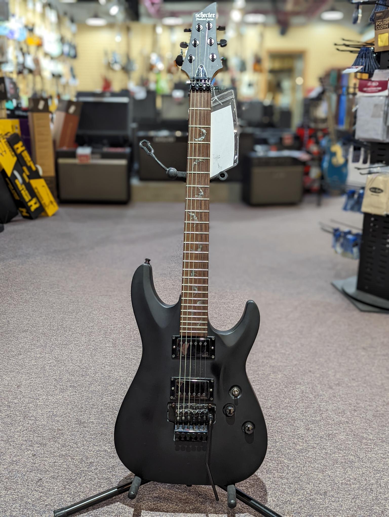Front View of Schecter Electric Guitar