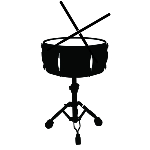 Silhouette of Snare Drum