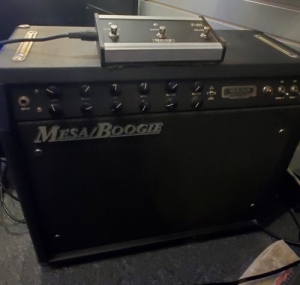 Used Mesa Boogie F-50 amp sitting on the floor